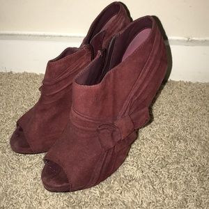 Maroon aldo bootie
